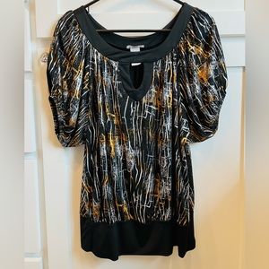 Jump Silver & Gold Metallic Blouse